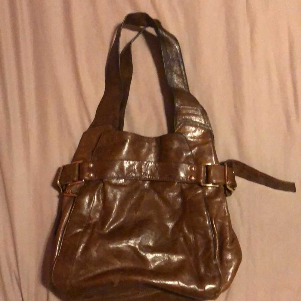 Kooba double strap leather tote